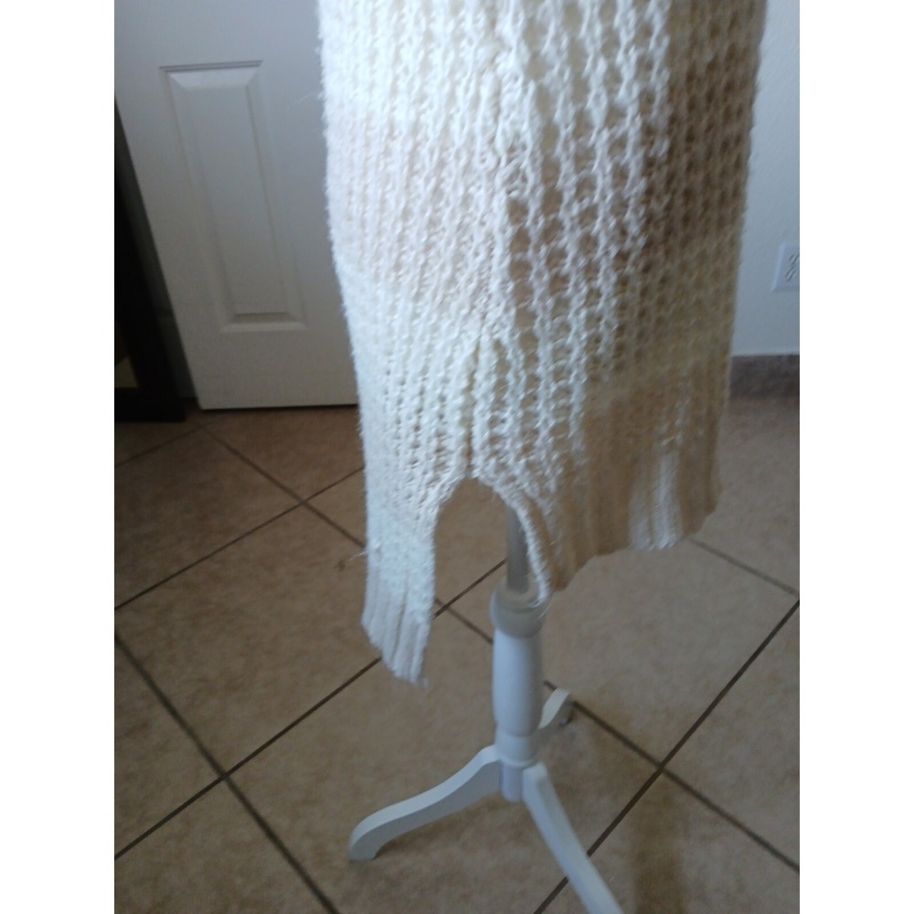 Rue 21 Women's Sweater‎ Size XL Beige Tan Stripes Long Sleeve Round Neck - Picture 4 of 16